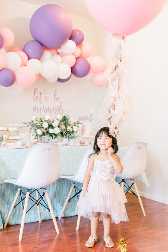 Pastel mermaid birthday party