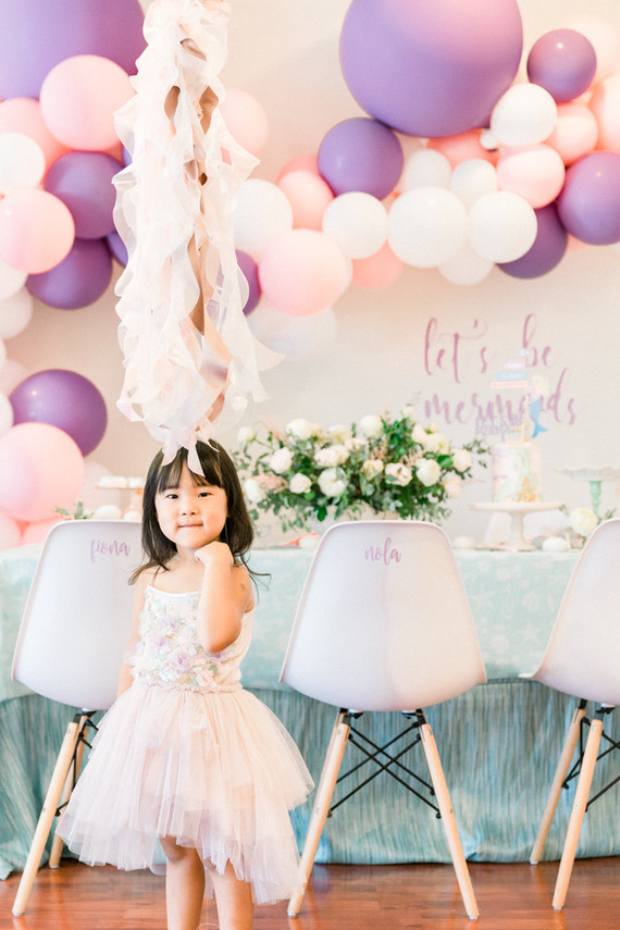 Pastel mermaid birthday party