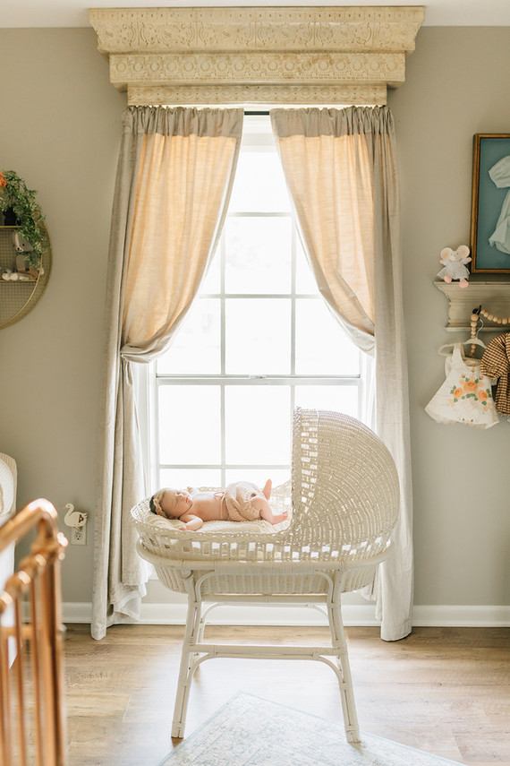 Vintage modern girl's nursery Inspiration