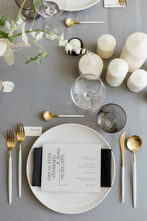 Modern french tropical wedding ideas with dried flowers