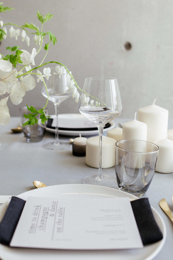 Modern french tropical wedding ideas with dried flowers