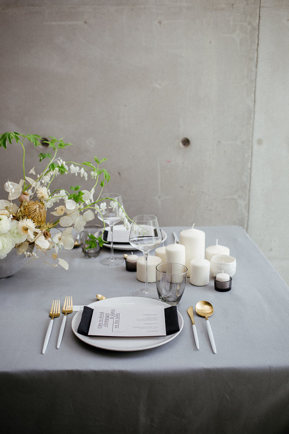 Modern french tropical wedding ideas with dried flowers