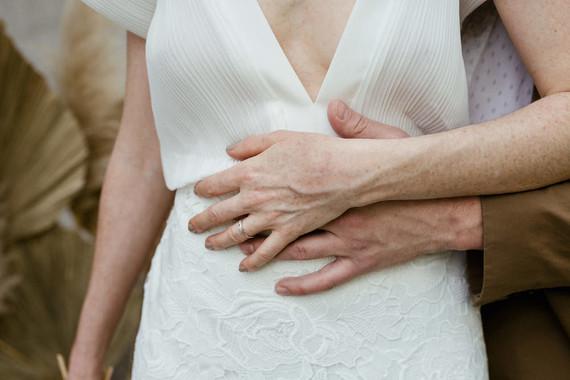 Modern french tropical wedding ideas with dried flowers