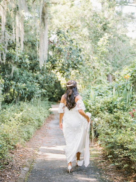 Ultra romantic southern wedding at Magnolia Plantation and Gardens in Charleston
