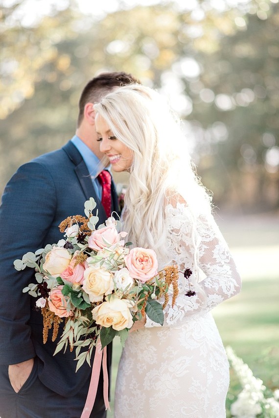 Gorgeous fine art fall wedding at the White Sparrow Barn in Dallas