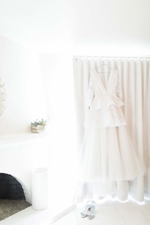 Modern wedding dress