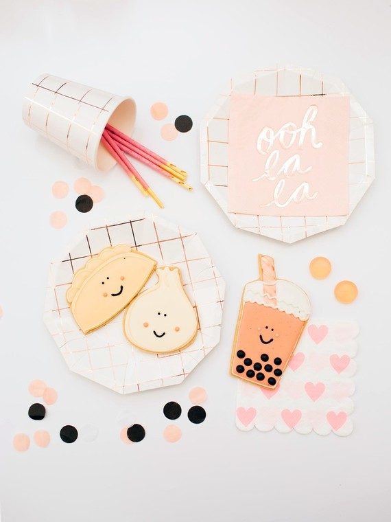 Boba tea themed baby shower