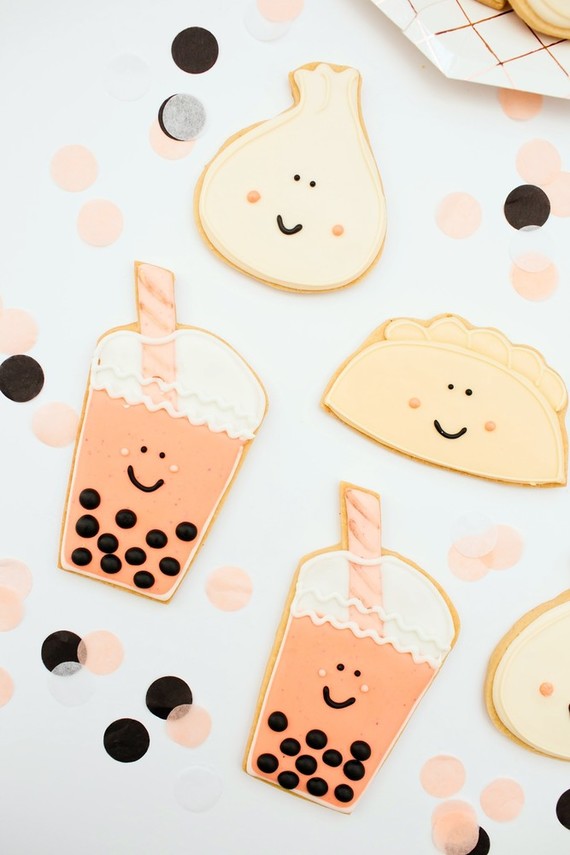 Boba tea themed baby shower