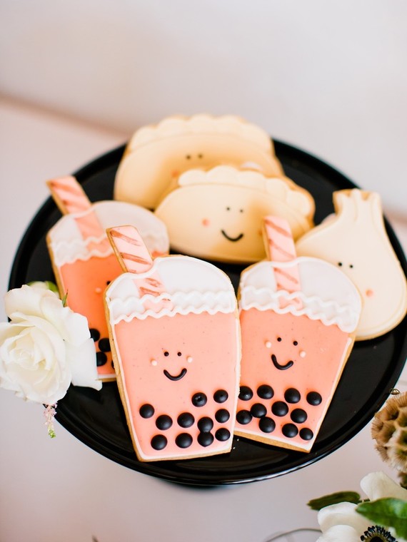 Boba tea themed baby shower