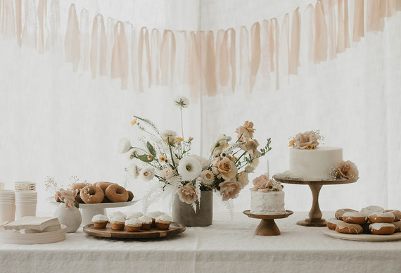 Blushy baby girl's 1st birthday from Kelli Murray