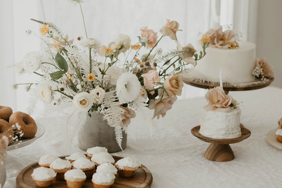 Blushy baby girl's 1st birthday from Kelli Murray