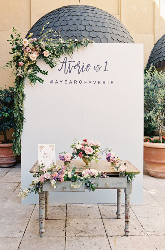Flower market 1st birthday party Inspiration