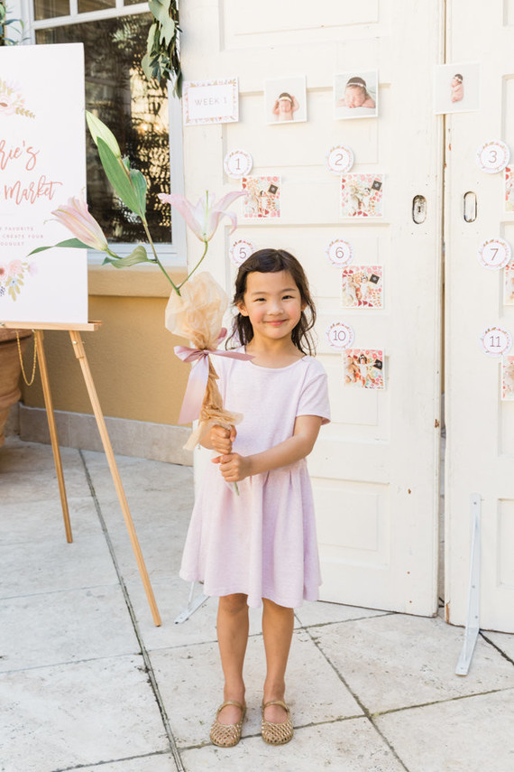 Flower market 1st birthday party