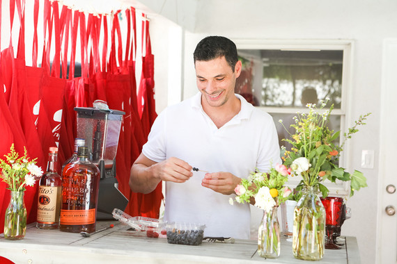 Burger themed baby shower for 