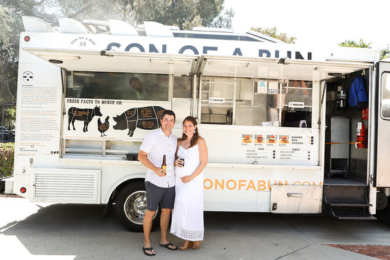 Burger themed baby shower for 
