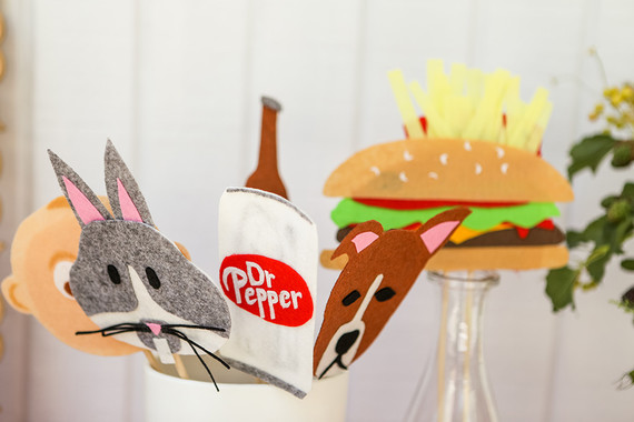 Burger themed baby shower for 