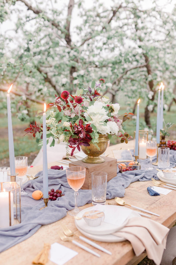 Apple orchard wedding inspiration in Mont Saint Hilaire, Quebec