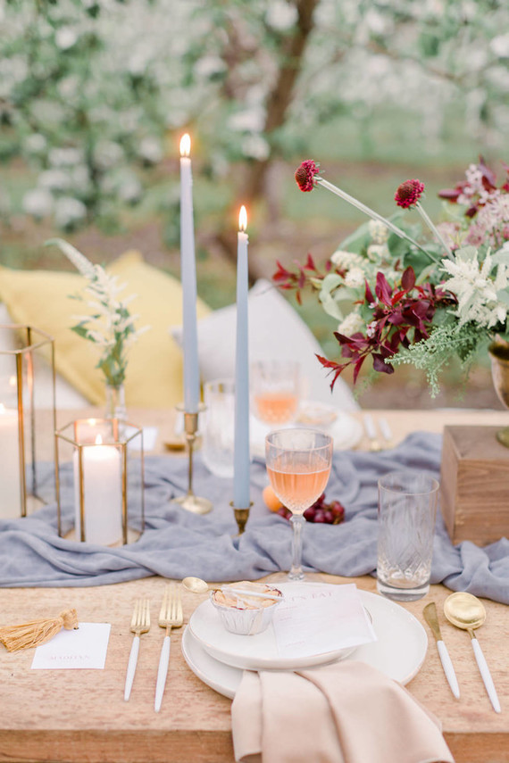 Apple orchard wedding inspiration in Mont Saint Hilaire, Quebec