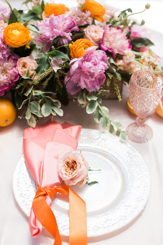 Floral feminine backyard baby shower