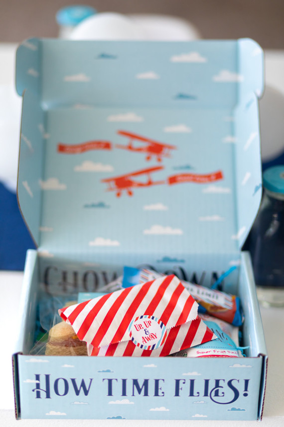Airplane themed boy's birthday party