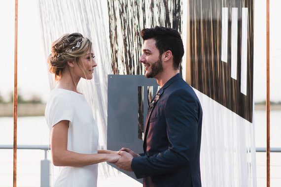 Modern minimal Icelandic wedding editorial at The Lake House