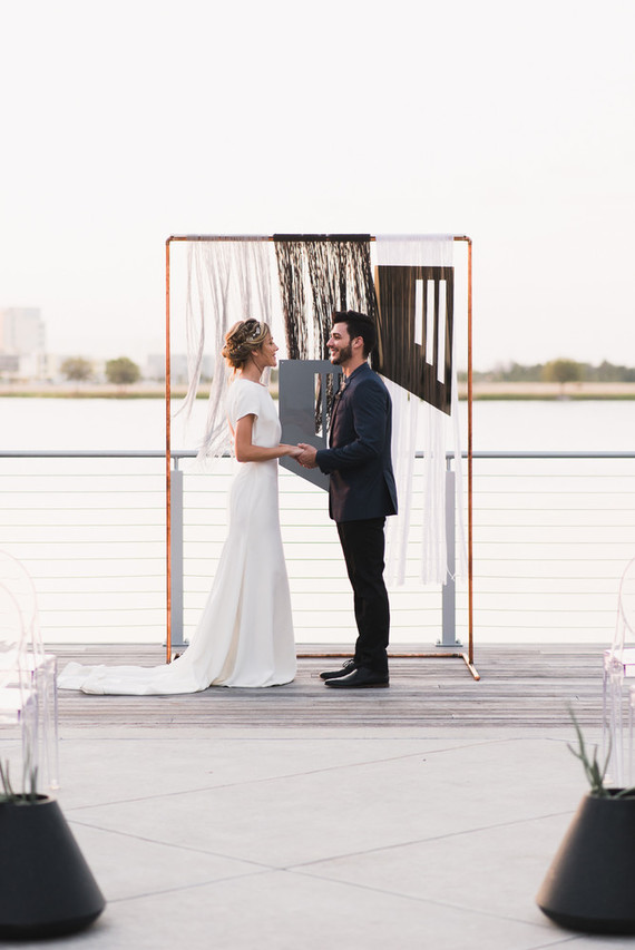 Modern minimal Icelandic wedding editorial at The Lake House