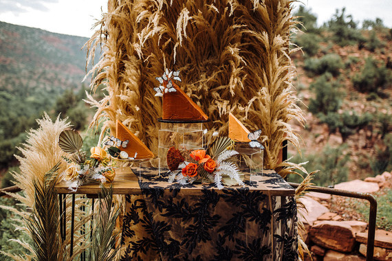 Bohemian butterfly-inspired fall wedding ideas in Sedona Inspiration