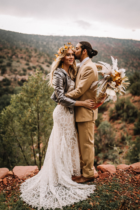 Bohemian butterfly-inspired fall wedding ideas in Sedona Inspiration