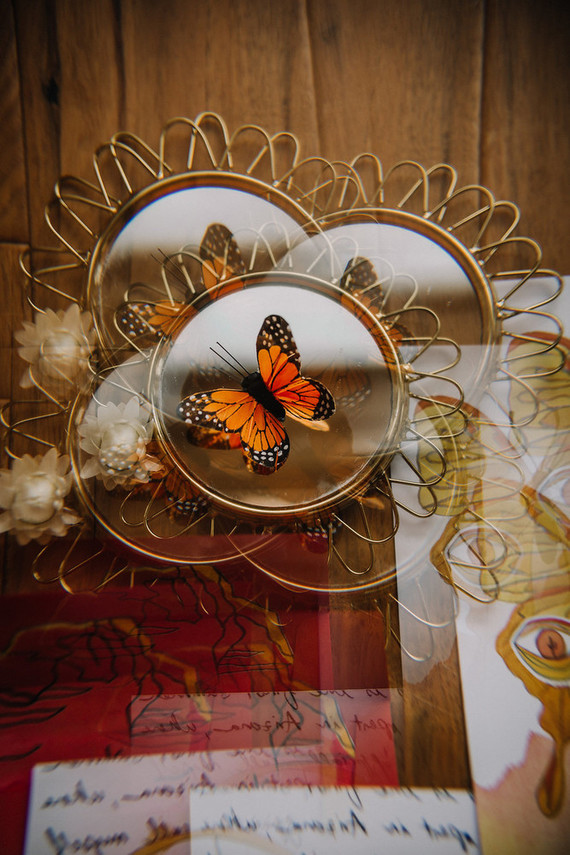 Bohemian butterfly-inspired fall wedding ideas in Sedona