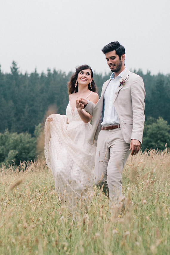 Late summer European elopement and dinner party in the Spanish Basque Country