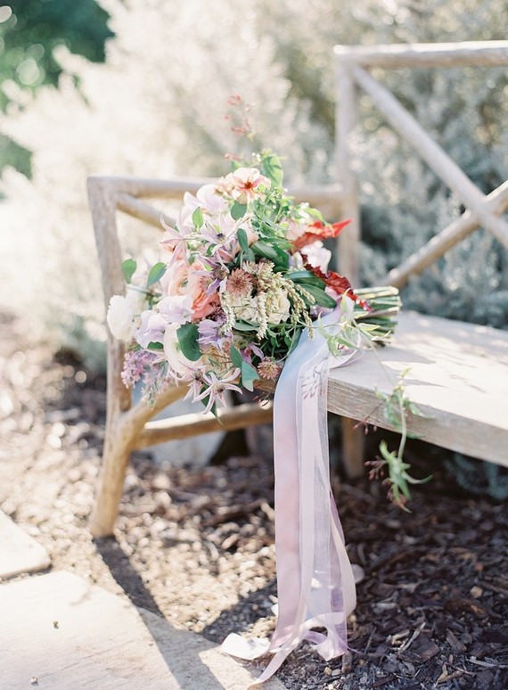Pastel floral garden inspired wedding at a gorgeous French venue in San Diego