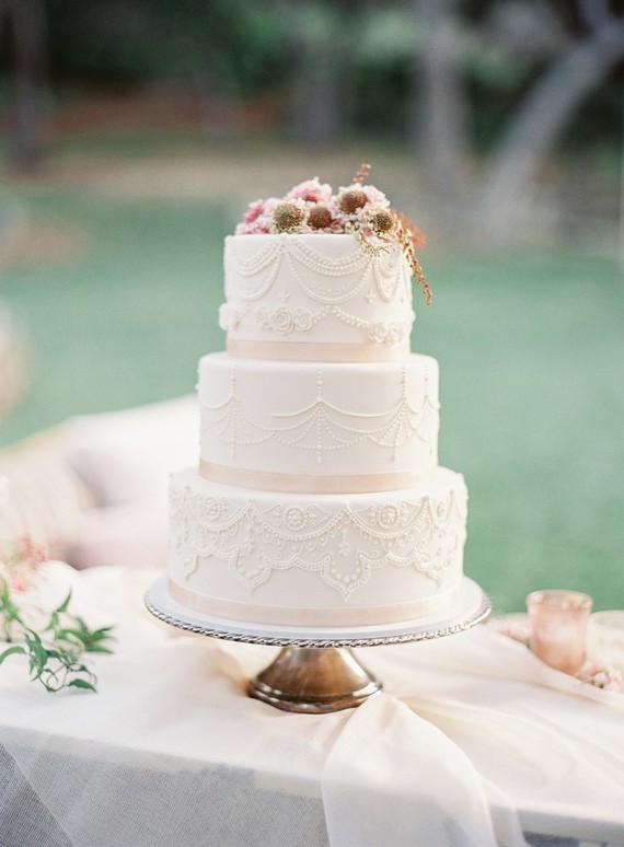 Pastel floral garden inspired wedding at a gorgeous French venue in San Diego