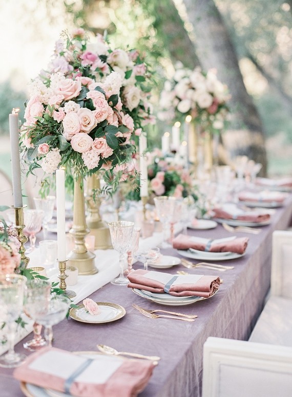Pastel floral garden inspired wedding at a gorgeous French venue in San Diego