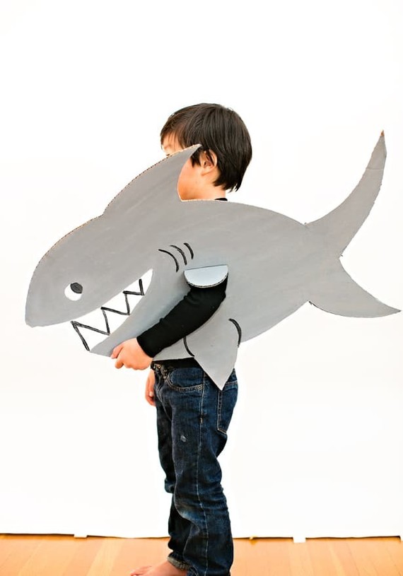 Cardboard Costume for Halloween