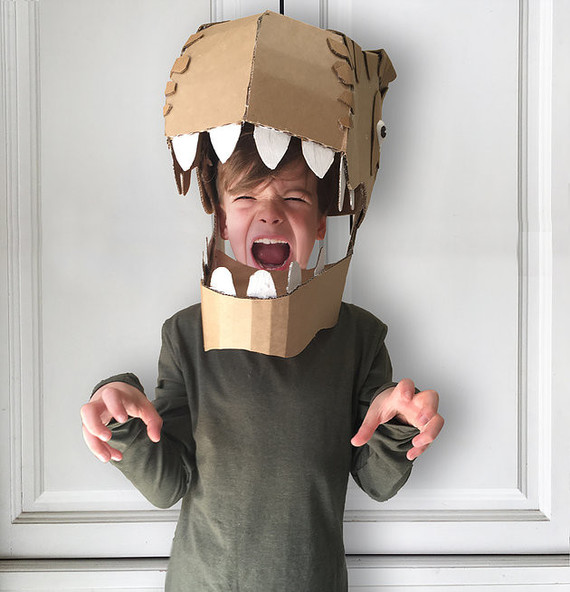 Cardboard Costume for Halloween