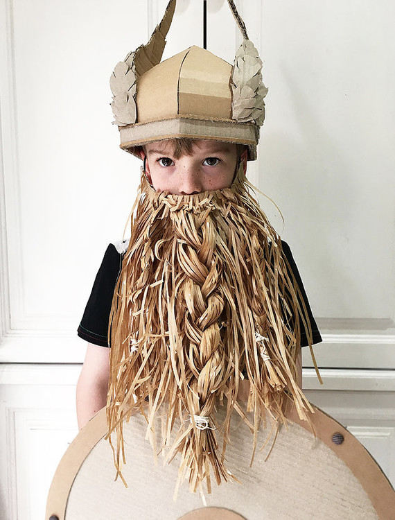 Cardboard Costume for Halloween