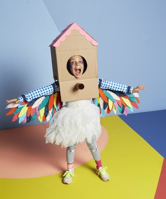 Cardboard Costume for Halloween