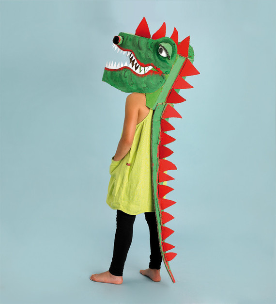 Cardboard Costume for Halloween