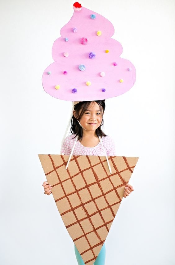 Cardboard Costume for Halloween