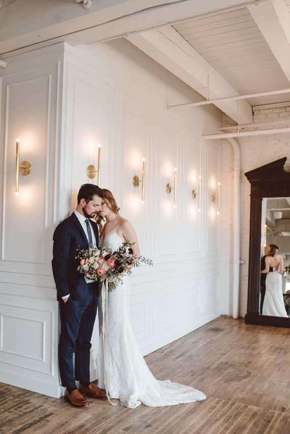 Modern luxe pink and black wedding at co. 251 in Chicago Inspiration