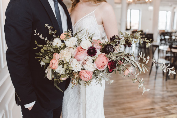 Modern luxe pink and black wedding at co. 251 in Chicago