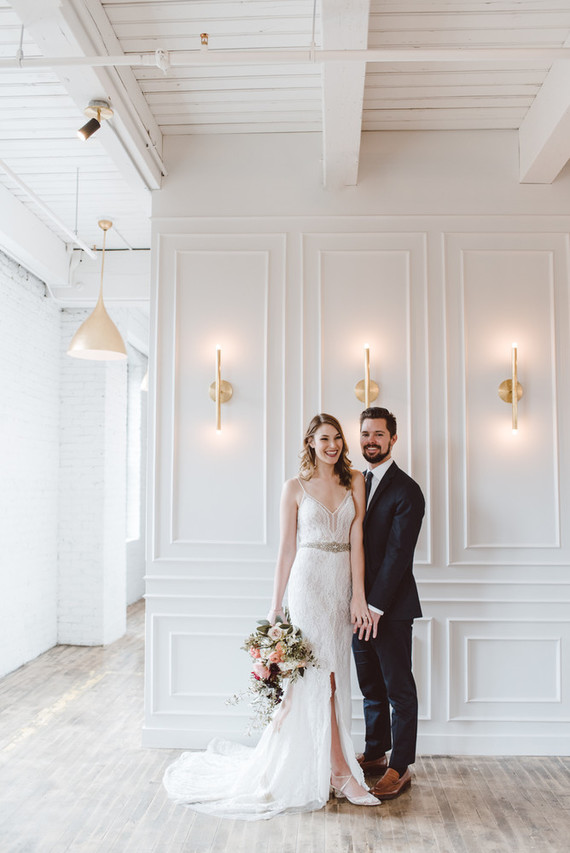 Modern luxe pink and black wedding at co. 251 in Chicago Inspiration