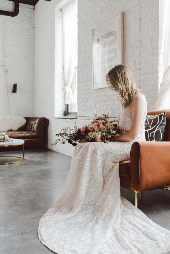 Modern luxe pink and black wedding at co. 251 in Chicago