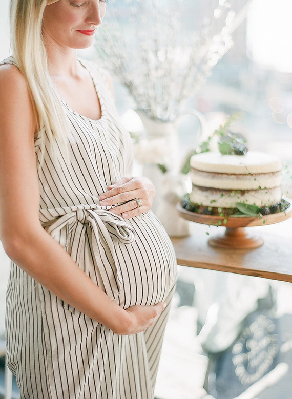 Classic french baby shower with navy details
