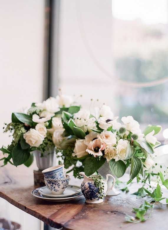 Classic french baby shower with navy details