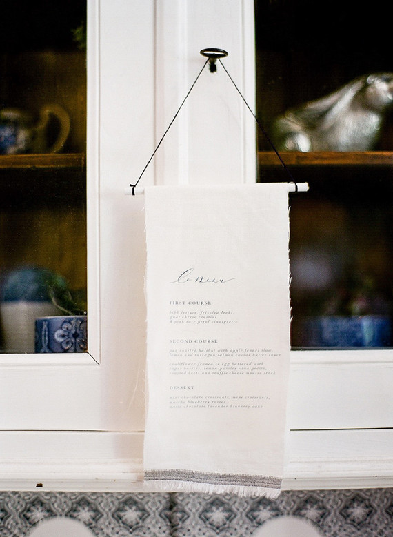 Classic french baby shower with navy details