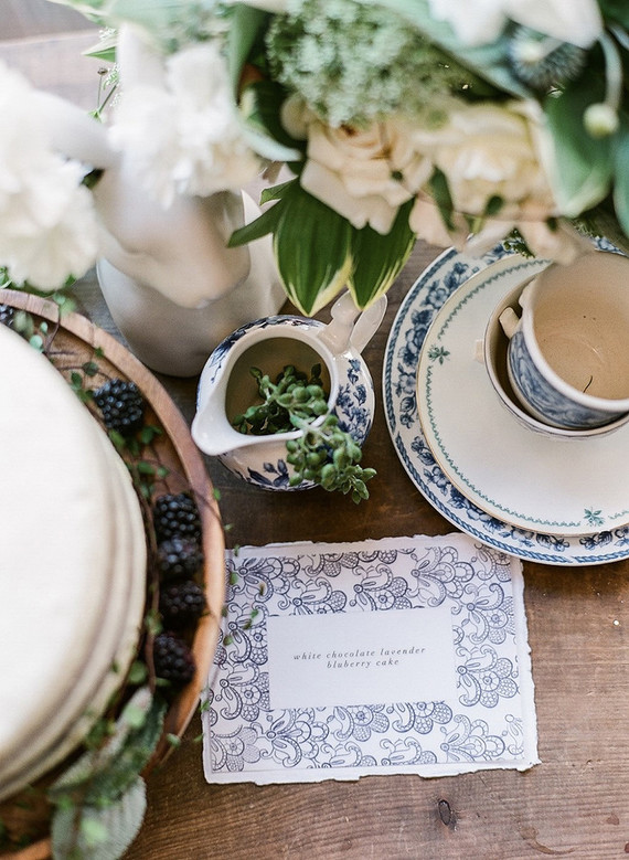 Classic french baby shower with navy details