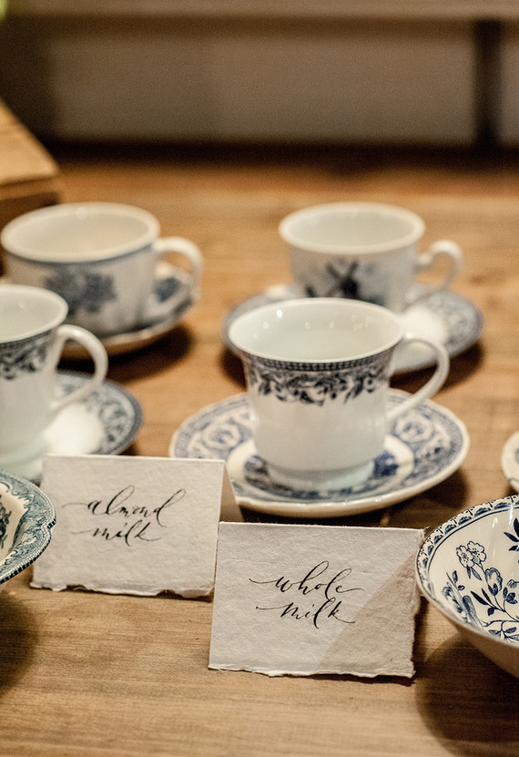 Classic french baby shower with navy details