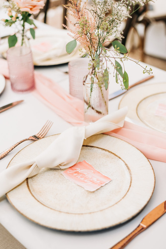 Pink floral backyard baby shower