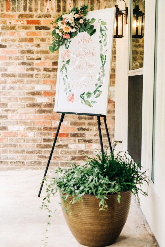 Pink floral backyard baby shower Inspiration